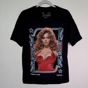 Beyonce Cowboy Carter Tour Shirt Medium Las Vegas Merch Graphic Tee CCT 2025
